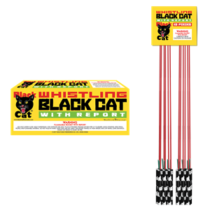 BLACK CAT WHISTLING BOTTLE ROCKET
